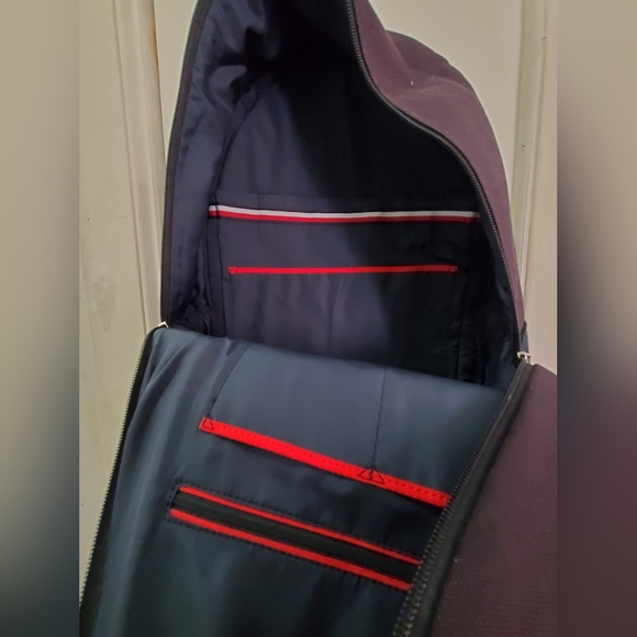 Tommy Hilfiger Men's Sean Canvas Logo-Graphic Backpack - Tommy Navy - Picture 4 of 4